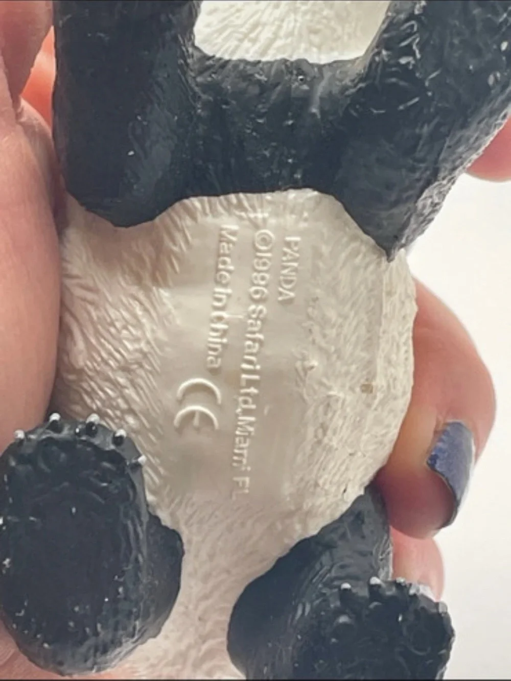 Realistic Panda Figure Toy in Black and White - Kids Action Figure